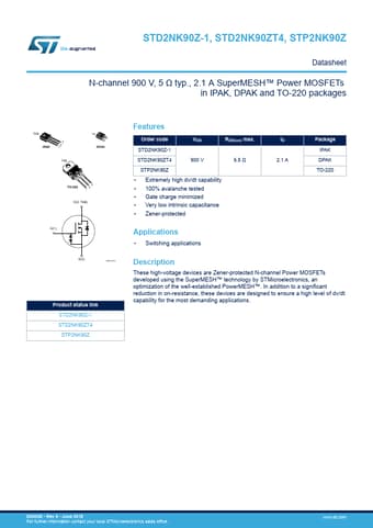  Datasheet Preview Page 1