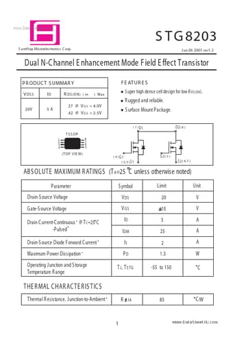  Datasheet Preview Page 1