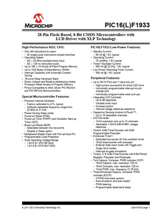  Datasheet Preview Page 1