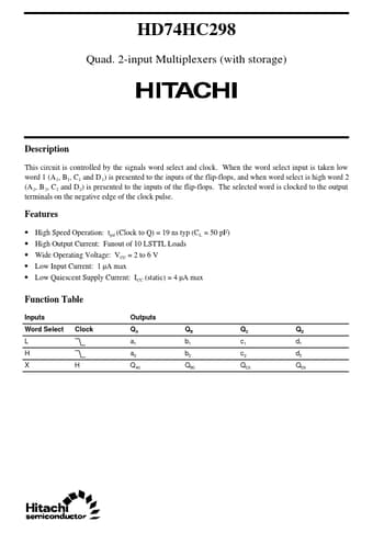  Datasheet Preview Page 1