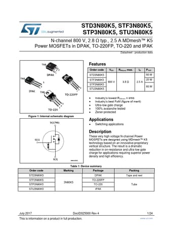 Datasheet Preview Page 1