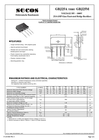  Datasheet Preview Page 1