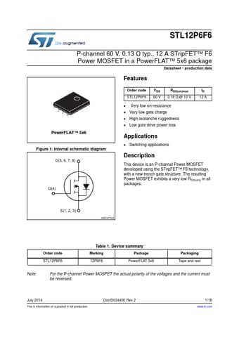  Datasheet Preview Page 1