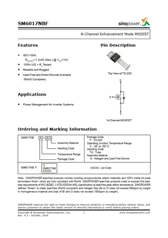  Datasheet Preview Page 1