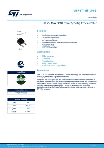  Datasheet Preview Page 1
