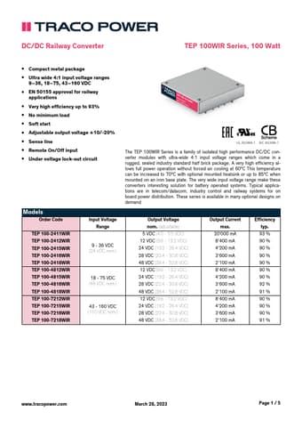  Datasheet Preview Page 1