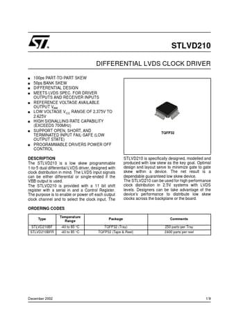  Datasheet Preview Page 1