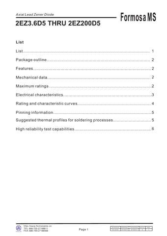 Datasheet Preview Page 1