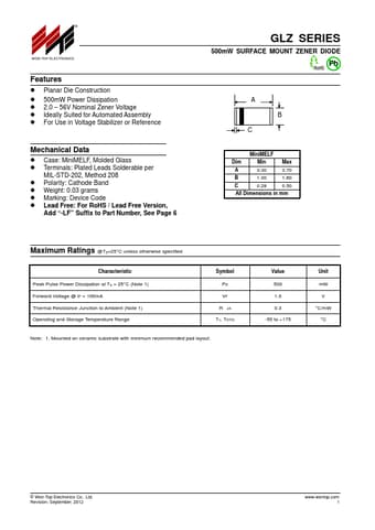  Datasheet Preview Page 1