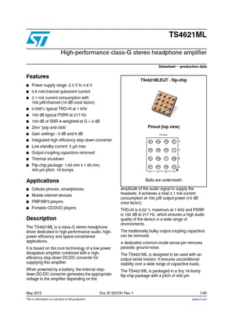  Datasheet Preview Page 1