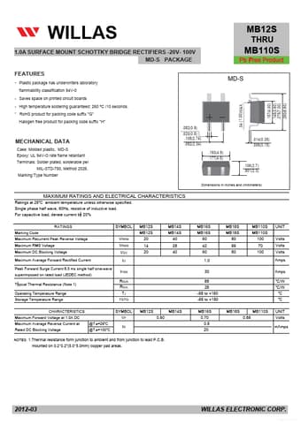  Datasheet Preview Page 1