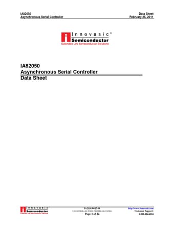  Datasheet Preview Page 1