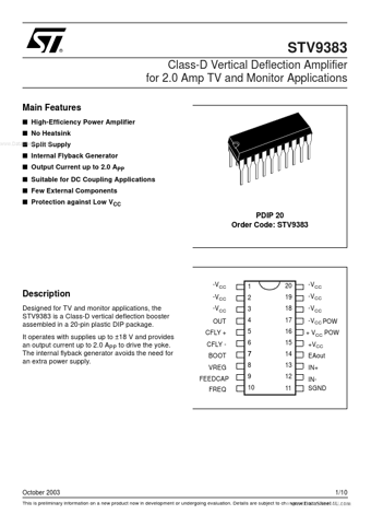  Datasheet Preview Page 1