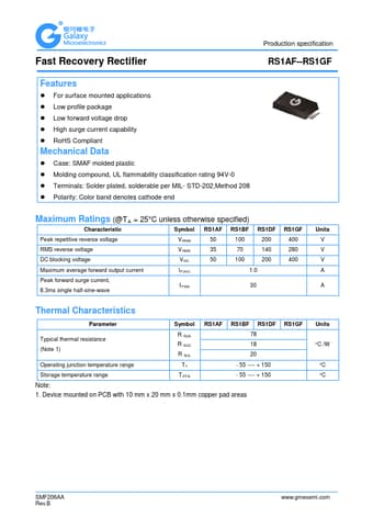  Datasheet Preview Page 1