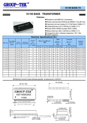  Datasheet Preview Page 1
