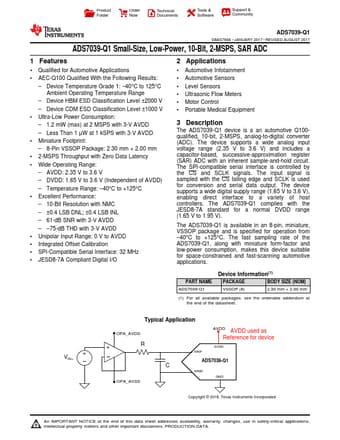  Datasheet Preview Page 1