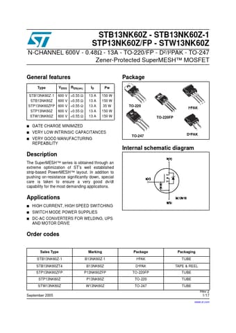  Datasheet Preview Page 1