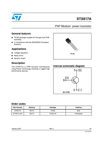  Datasheet Preview Page 1