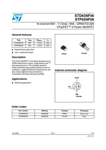  Datasheet Preview Page 1