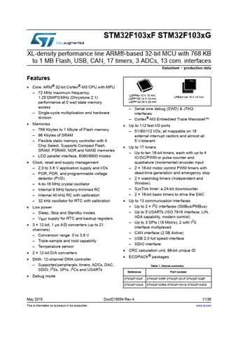  Datasheet Preview Page 1