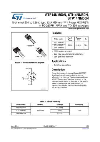  Datasheet Preview Page 1