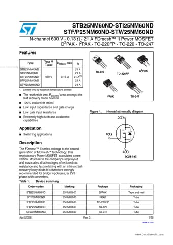  Datasheet Preview Page 1