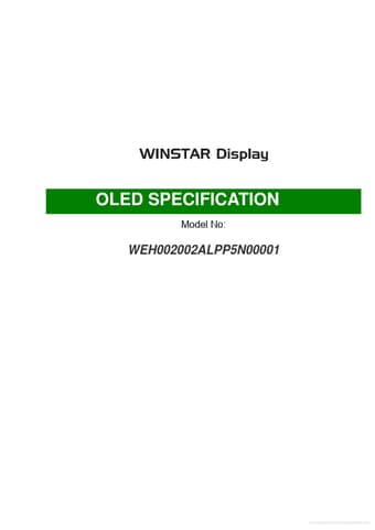 Datasheet Preview Page 1