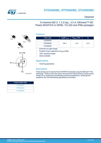  Datasheet Preview Page 1