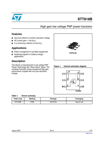  Datasheet Preview Page 1