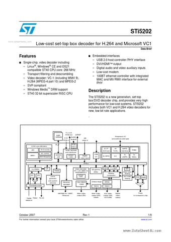  Datasheet Preview Page 1