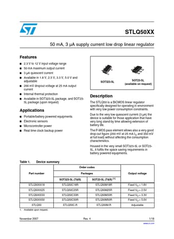  Datasheet Preview Page 1