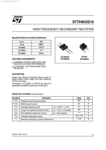  Datasheet Preview Page 1