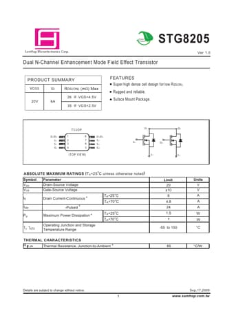  Datasheet Preview Page 1