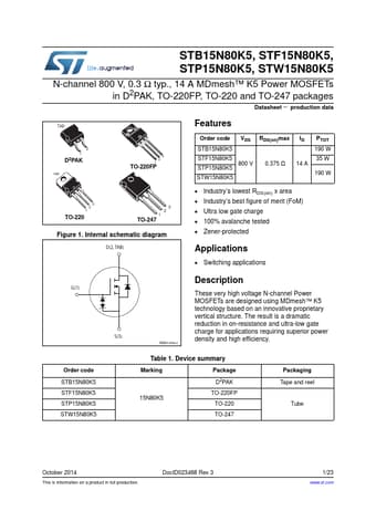  Datasheet Preview Page 1