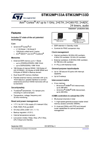  Datasheet Preview Page 1