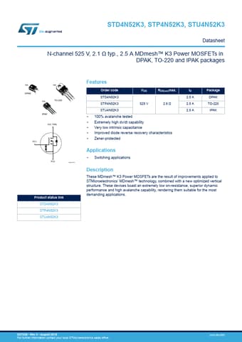  Datasheet Preview Page 1