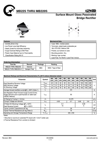  Datasheet Preview Page 1