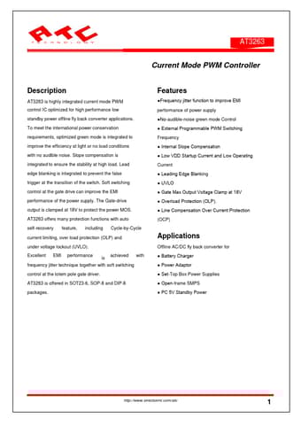 Datasheet Preview Page 1