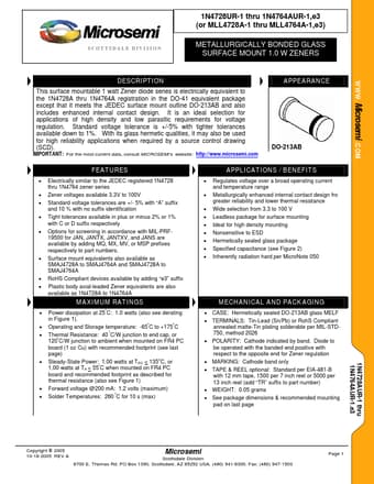  Datasheet Preview Page 1