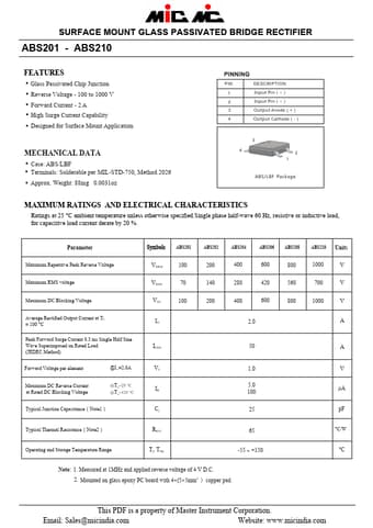  Datasheet Preview Page 1