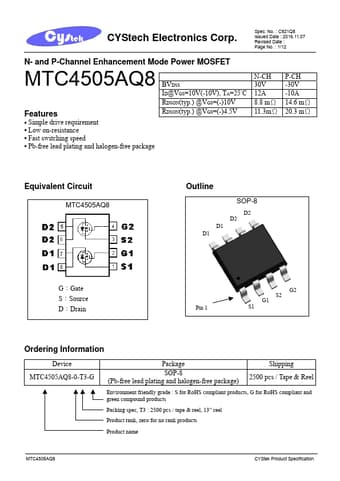  Datasheet Preview Page 1