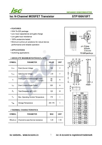  Datasheet Preview Page 1