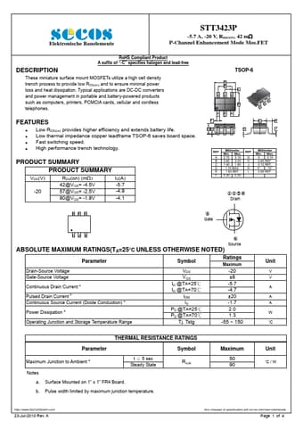  Datasheet Preview Page 1