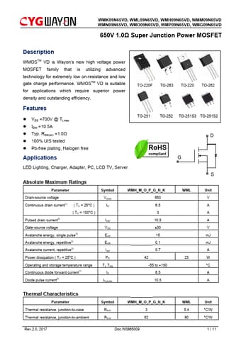  Datasheet Preview Page 1