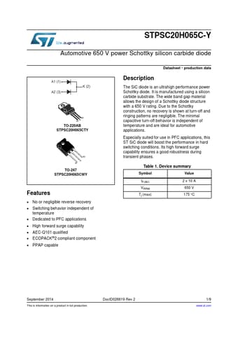  Datasheet Preview Page 1
