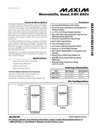  Datasheet Preview Page 1