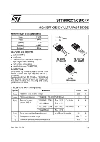  Datasheet Preview Page 1