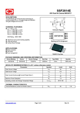 Datasheet Preview Page 1