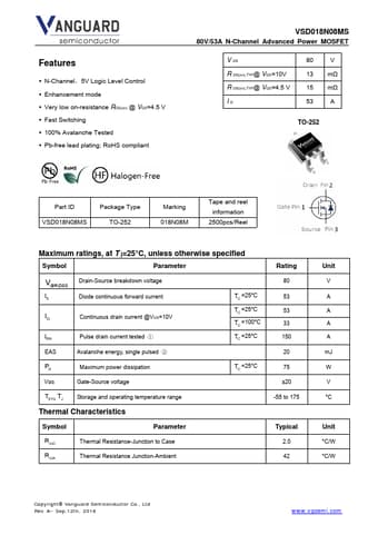  Datasheet Preview Page 1