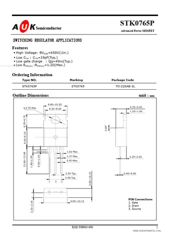  Datasheet Preview Page 1